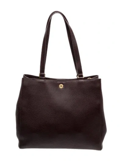 Pre-owned Dagne Dover Leather Shoulder Bag In Purple