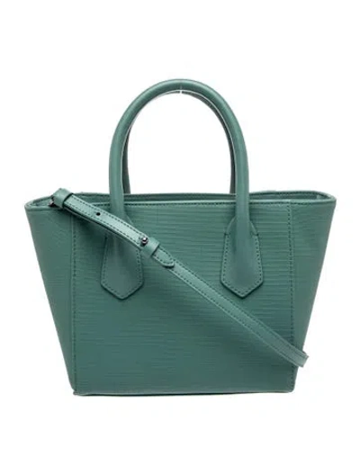 Pre-owned Dagne Dover Leather Top Handle Bag In Green