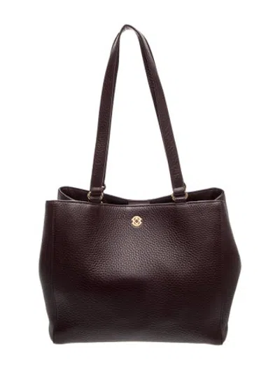 Pre-owned Dagne Dover Leather Tote In Black
