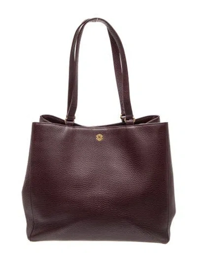 Pre-owned Dagne Dover Leather Tote In Brown