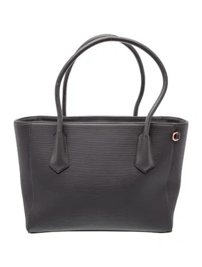Pre-owned Dagne Dover Leather Tote W/ Tags In Gray