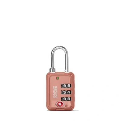 Dagne Dover Lyon Luggage Lock In Warm Dust In Pink