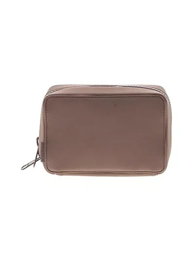 Pre-owned Dagne Dover Makeup Bag In Brown