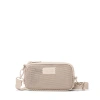 Dagne Dover Mara Phone Sling In Oyster Air Mesh In Neutral