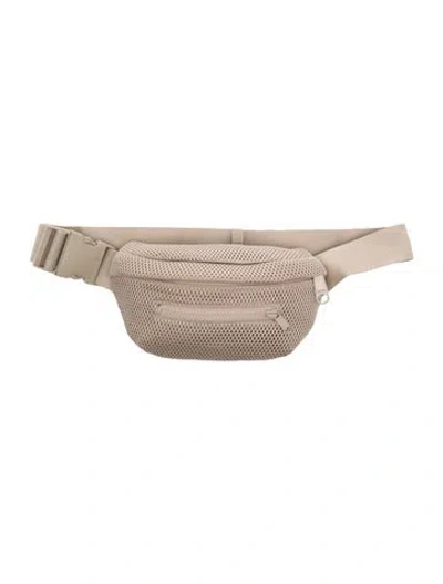 Pre-owned Dagne Dover Mesh Belt Bag In Neutral