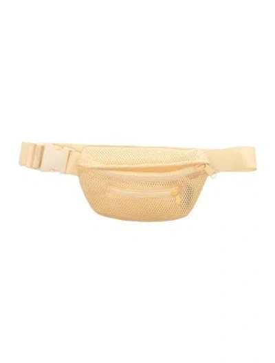 Pre-owned Dagne Dover Mesh Belt Bag In Yellow