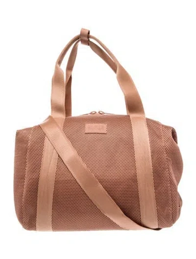 Pre-owned Dagne Dover Mesh Shoulder Bag In Neutral