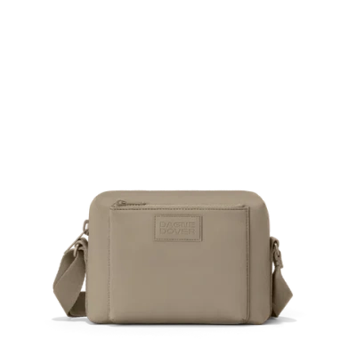 Dagne Dover Micah Crossbody In Khaki In Gray