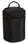 Dagne Dover Mila Repreve® Recycled Polyester Large Toiletry Organizer Bag In Onyx
