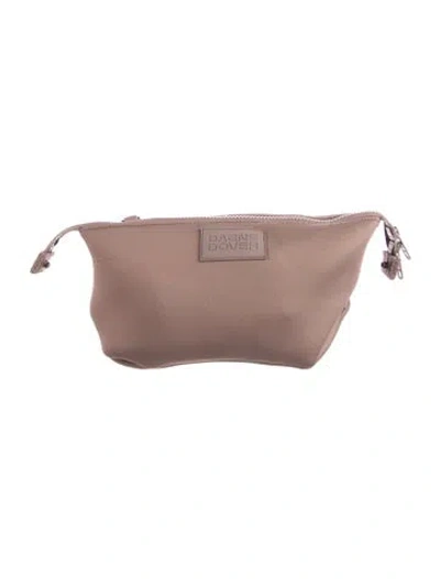 Pre-owned Dagne Dover Monochromatic Cosmetic Bag In Purple