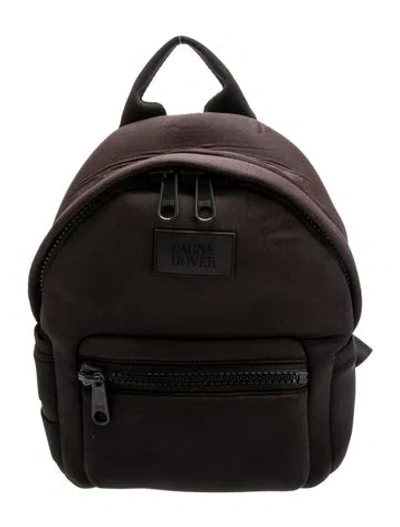 Pre-owned Dagne Dover Neoprene Backpack In Black