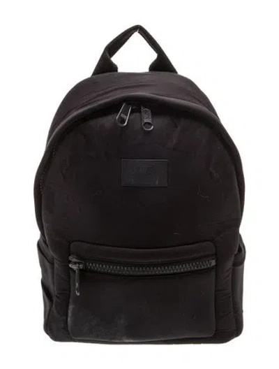 Pre-owned Dagne Dover Neoprene Backpack In Black