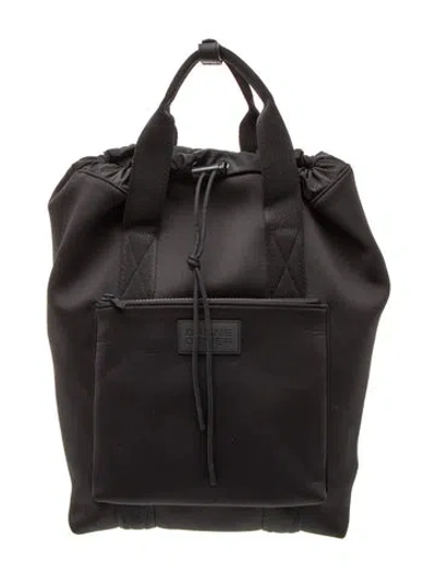Pre-owned Dagne Dover Neoprene Backpack In Black