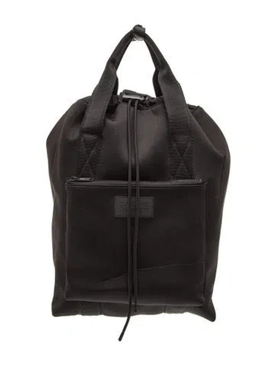 Pre-owned Dagne Dover Neoprene Backpack In Black
