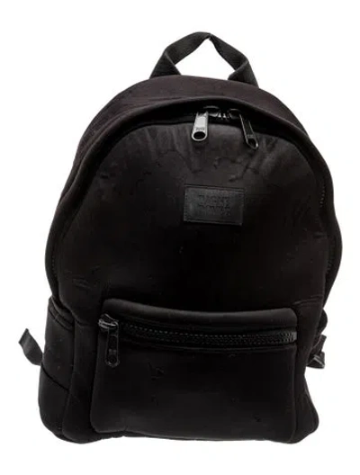 Pre-owned Dagne Dover Neoprene Backpack In Black