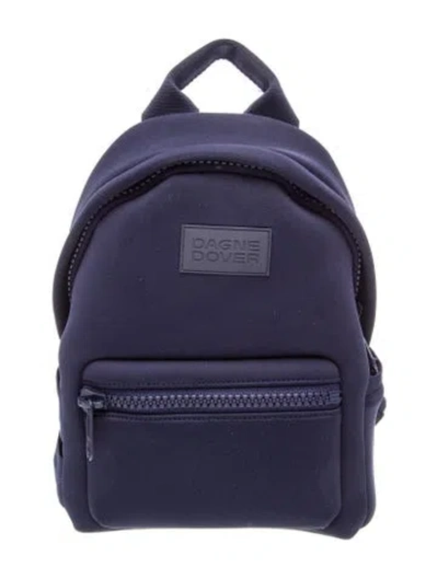 Pre-owned Dagne Dover Neoprene Backpack In Blue