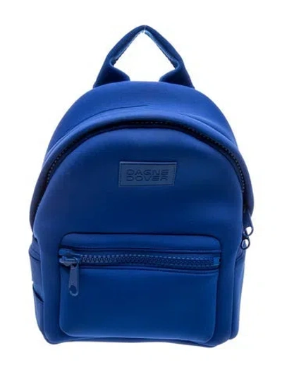Pre-owned Dagne Dover Neoprene Backpack In Blue