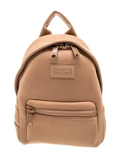 Pre-owned Dagne Dover Neoprene Backpack In Brown