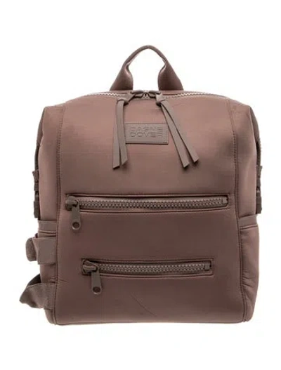 Pre-owned Dagne Dover Neoprene Backpack In Brown