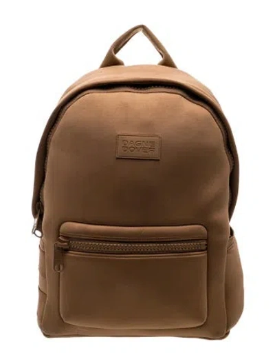 Pre-owned Dagne Dover Neoprene Backpack In Brown
