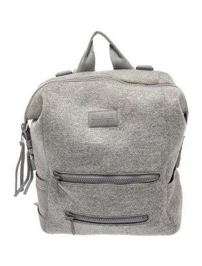 Pre-owned Dagne Dover Neoprene Backpack In Gray