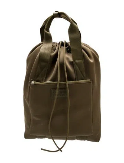 Pre-owned Dagne Dover Neoprene Backpack In Green