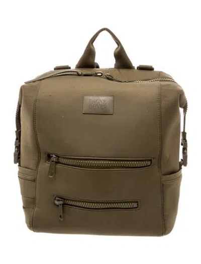 Pre-owned Dagne Dover Neoprene Backpack In Green