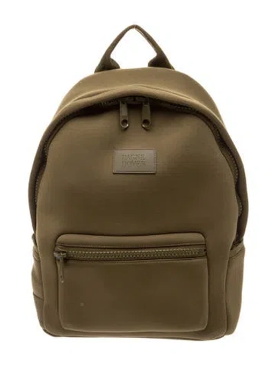Pre-owned Dagne Dover Neoprene Backpack In Green