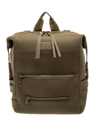 Pre-owned Dagne Dover Neoprene Backpack In Green