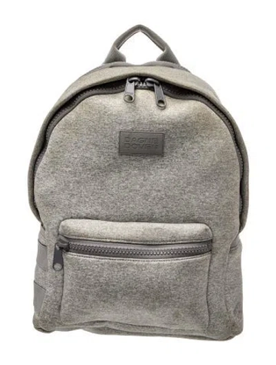 Pre-owned Dagne Dover Neoprene Backpack Large In Gray