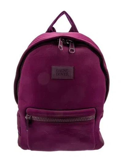 Pre-owned Dagne Dover Neoprene Backpack In Purple