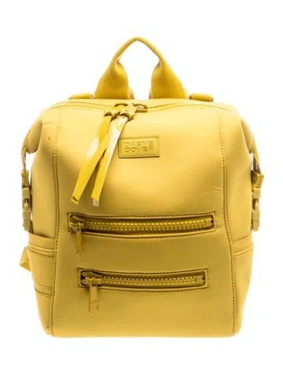 Pre-owned Dagne Dover Neoprene Backpack In Yellow