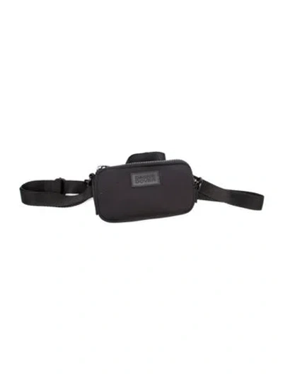 Pre-owned Dagne Dover Neoprene Belt Bag In Black