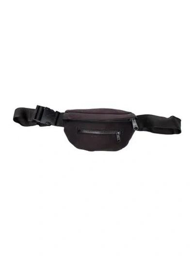 Pre-owned Dagne Dover Neoprene Belt Bag In Black