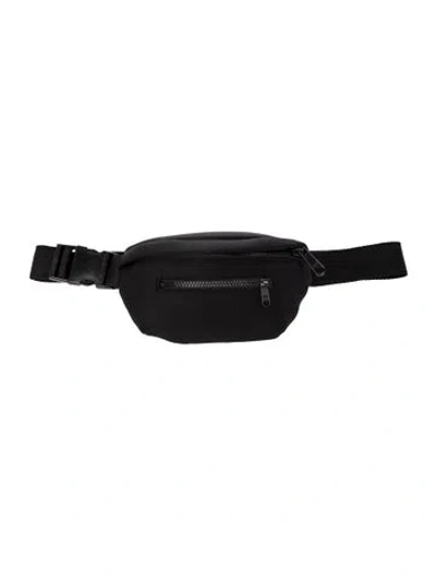 Pre-owned Dagne Dover Neoprene Belt Bag In Black
