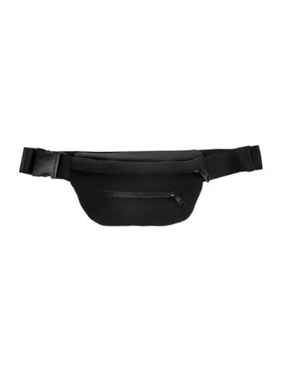 Pre-owned Dagne Dover Neoprene Belt Bag In Black