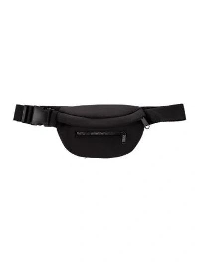 Pre-owned Dagne Dover Neoprene Belt Bag In Black