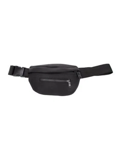 Pre-owned Dagne Dover Neoprene Belt Bag In Black