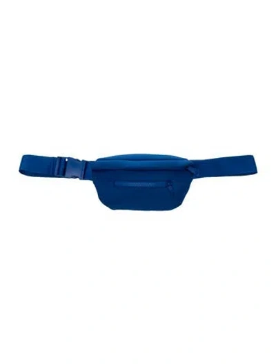 Pre-owned Dagne Dover Neoprene Belt Bag In Blue