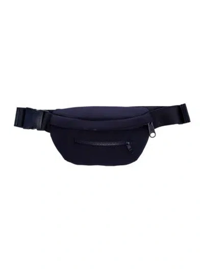 Pre-owned Dagne Dover Neoprene Belt Bag In Blue