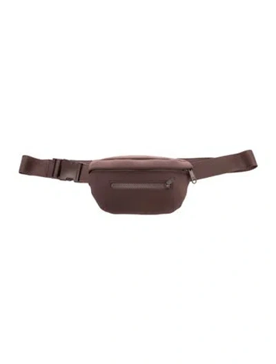 Pre-owned Dagne Dover Neoprene Belt Bag In Brown