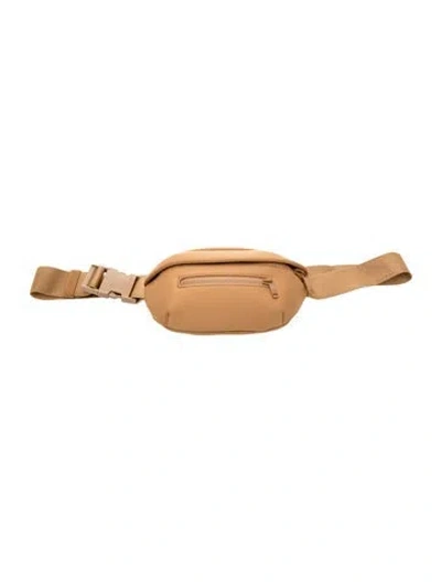 Pre-owned Dagne Dover Neoprene Belt Bag In Brown
