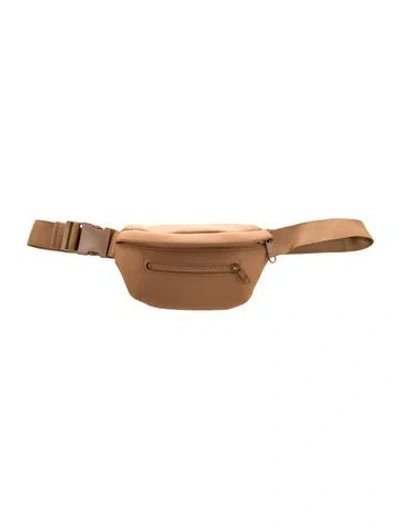 Pre-owned Dagne Dover Neoprene Belt Bag In Brown