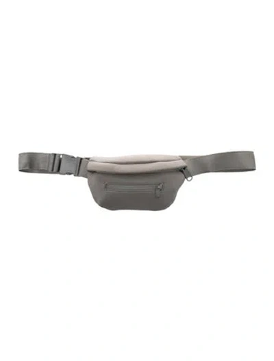 Pre-owned Dagne Dover Neoprene Belt Bag In Gray
