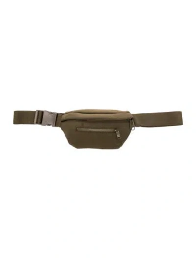Pre-owned Dagne Dover Neoprene Belt Bag In Green