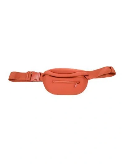 Pre-owned Dagne Dover Neoprene Belt Bag In Orange