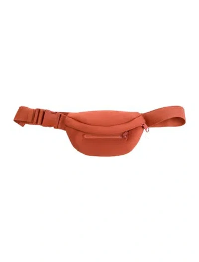 Pre-owned Dagne Dover Neoprene Belt Bag In Orange