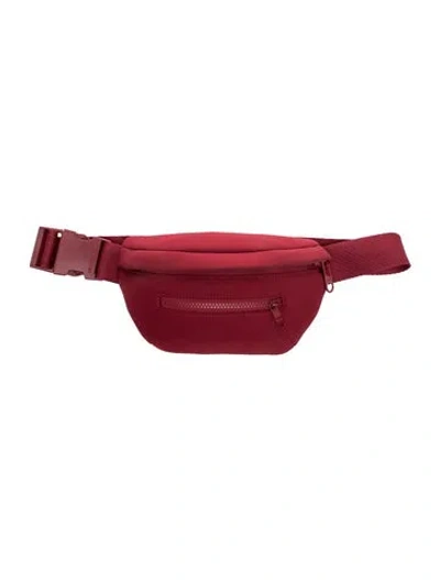 Pre-owned Dagne Dover Neoprene Belt Bag In Red