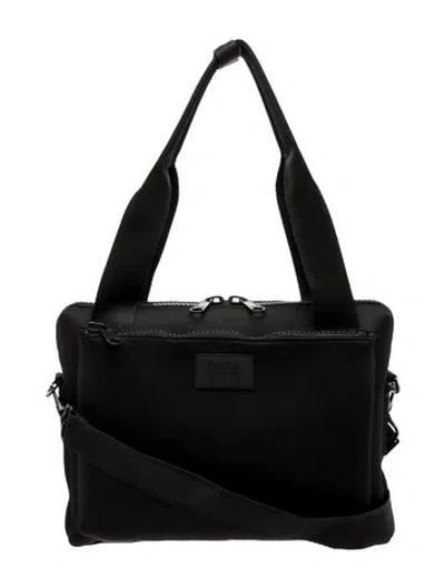 Pre-owned Dagne Dover Neoprene Briefcase In Black