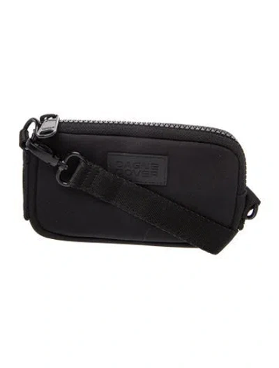 Pre-owned Dagne Dover Neoprene Crossbody Bag In Black